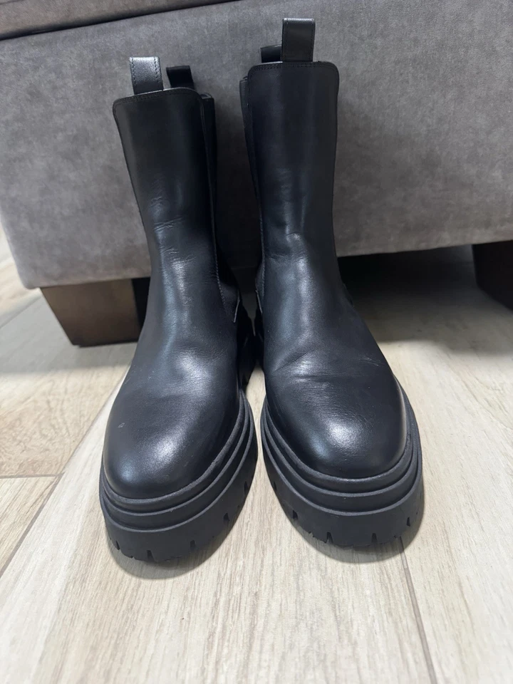 Botas al tobillo Zara Lugz para mujer gruesas plataforma talla 10 EUR 41 Foto 4 de 4