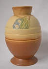 Roseville Pottery "Futura" Ovoid Vase Tan/Orange ca. 1924" Tall