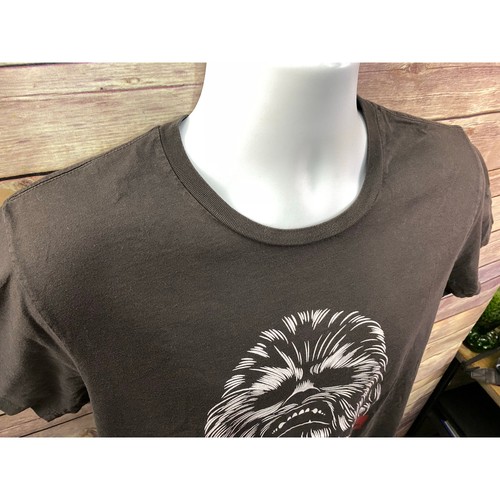 Junk Food Men Shirt Medium Black Chewie Graphic Chewbacca Star Wars - Picture 8 of 10