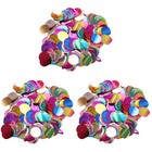3 Packungen Romantisches Papier Konfetti Runde Stecklinge Papier Steckdosen