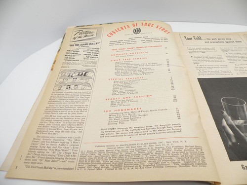 True Story Magazine January 1947  Vol 55 No. 61 Cover Art Vtg Ads 15 Cents - Picture 6 of 18