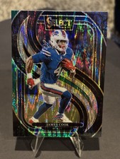 2024 Panini Select - Premier Level James Cook #167 Black & Green Shock Prizm