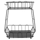 Fruit Basket 2-Tiered Fruit Basket Kitchen Countertop Bread Vegetable Storage