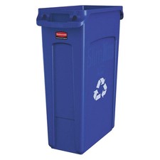 RUBBERMAID COMMERCIAL PRODUCTS FG354007BLUE Utility Container,23 gal.,Blue 2FTG5