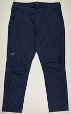 Arc'teryx Pants Mens 34 Navy Blue Straight Fit Logo Casual Outdoor Cotton Nylon