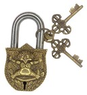 Tibetan Garuda shape Door Lock Vintage Antique Finish Handcrafted Brass Padlock