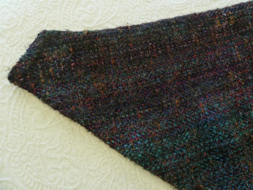 OOAK Art to Wear Black Multi Hand Woven Batwing Open Cocoon Duster Coat OS Vtg? - Picture 15 of 24