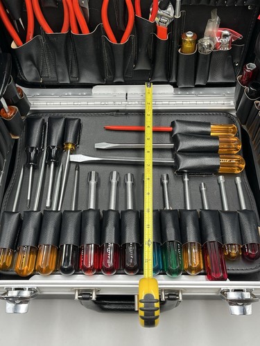 Estuche de herramientas completo de polietileno para electricistas Weller Xcelite serie 100 *sin usar* - Imagen 9 de 20