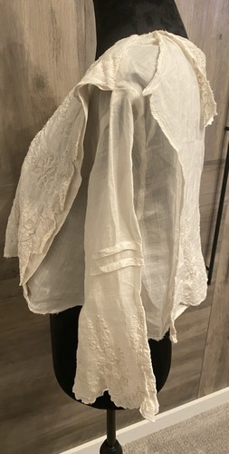 Camicia di lino Magnolia Pearl Grete cropped 2 vie SEXY 836 Moonlight nuova con etichette-OS - Foto 8 di 20