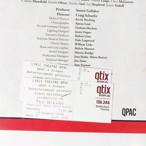 The Mikado 2008 Theatre Souvenir Program + Autographed Poster | Colin Lane - Picture 6 of 14
