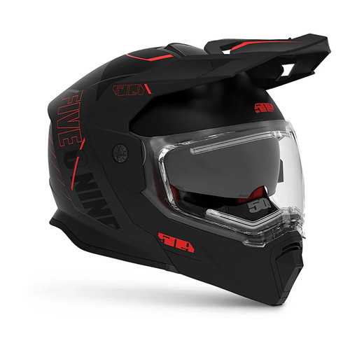SALE 509 Delta R4 Ignite Helmet, Modular Snowmobile Helmet w Heated Shield Black - Bild 1 von 8