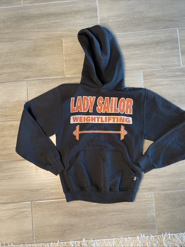 Russell Woman’s Athletic Hoodie | Dri Power | Black | Weightlifting Size S - Picture 2 of 9