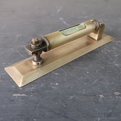 Antique Brass Spirit Level - Stanley London 1872 - Picture 10 of 10