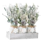 Winter Centerpieces for Tables, Table Decor with Mason Jar, Winter Decor