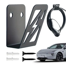 Electric Vehicle Charger Storage Rack Iron Wall Mount Auto Supplies With Screw