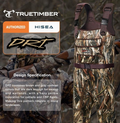 Neoprene Chest Waders 200G Insulated Bootfoot Fishing Hunting Waders M10/W12 - Picture 4 of 6