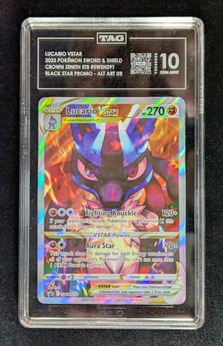 Lucario VSTAR SWSH291 [SWSH: Sword & Shield] Promo - TAG 10 - Holo (TAG = PSA) - Picture 3 of 4