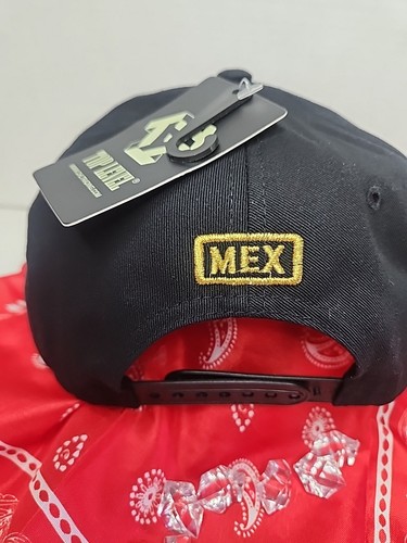 Baseball Cap Level Mexico Erwachsene schwarz und gold bestickt verstellbar Snapback - Bild 12 von 23