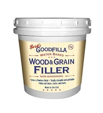 Water-Based Wood & Grain Filler (Trowel Ready)-Ebony-1 Quart By Goodfilla |