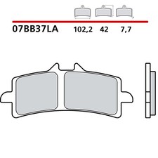 BREMBO VORDERRADBREMSBELAGE-KIT FUR MV AGUSTA BRUTALE RR 1000 20-22-COD. 07BB37L
