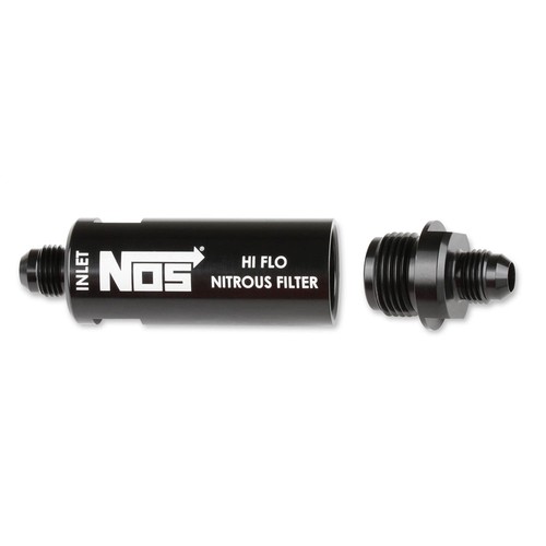 NOS 15556NOS; Hi-Flow Nitrous Filter, -06AN male, Black, 140 Micron - Picture 2 of 4