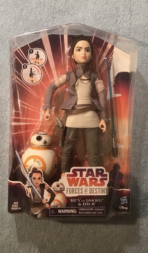 Star Wars Rey mit BB-8 Actionfigur Puppe Forces of Destiny, nie geöffnet - Bild 8 von 19