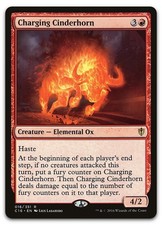 Charging Cinderhorn #16 (LP) Commander 2016 C16 Magic MTG