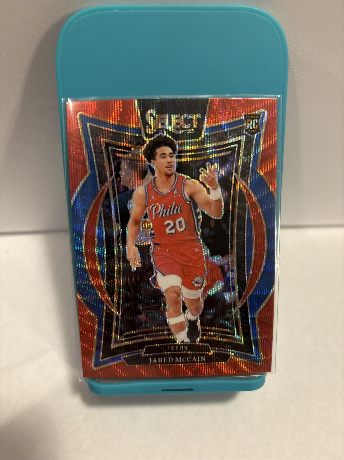 2024-25 Panini Select - Concourse Jared McCain #82 Red Wave Prizm (RC)