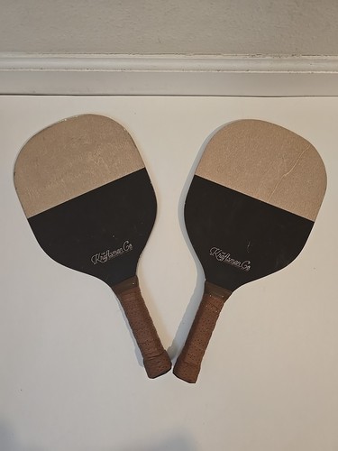 Kraftsman Pickleball Paddel 2er Set Holz beige & schwarz Outdoor Sport - Bild 2 von 6