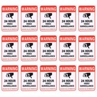 100pcs Videowärmen Aufkleber Kleber Videoüberwachungszeichen Warnzeichen