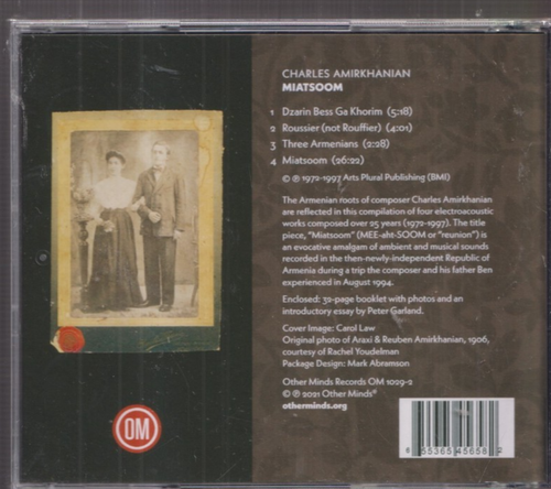 1 CENT CD Charles Amirkhanian – Miatsoom / Contemporary Classical / SEALED - Picture 2 of 2