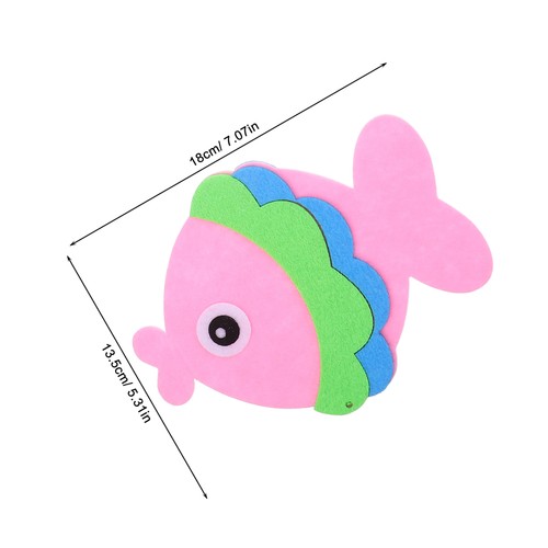  12 piezas decoraciones para colgar en la pared de peces para sala de estar bajo el mar ambiente - - Imagen 11 de 12