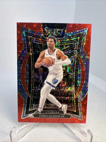 2024-25 Panini Select - Concourse Jaren Jackson Jr. #48 Red Disco Prizm /49 - Bild 1 von 2