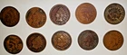 18 LOW GRADE US INDIAN CENTS - 18 PENNIES - USA ONE CENT - PLEASE SEE PICTURES