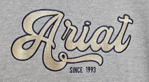 Sudadera para mujer Ariat con logotipo metálico gris talla mediana - Imagen 3 de 7