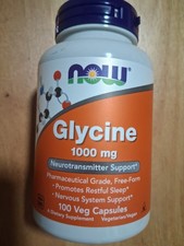 NOW FOODS Glycine 1000 mg 100 Veg Capsules