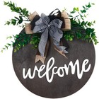Welcome Wood Hanging Door Greeting Sign Welcome Door Porch Sign Home Decoration
