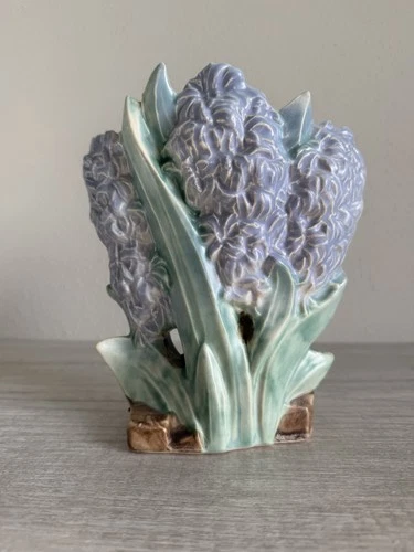 Vintage McCoy Hyacinth Pottery Vase Planter Purple
