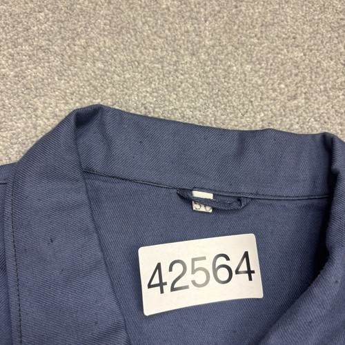 French Jacket Adult Large Blue VTG Workwear Chore Canvas Utility Outdoor Men - Picture 5 of 8