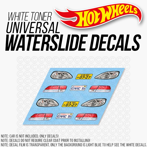 1/64 Scale HONDA CIVIC Si Head Tail Light WaterSlide Decal for Hot - Picture 6 of 8
