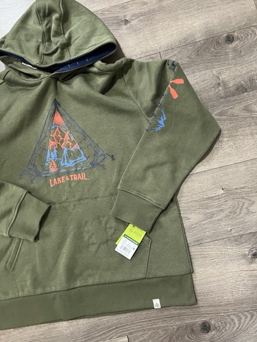 Lake & Trail Graphic Pullover Hoodie Size xl (14/16 New - Picture 2 of 4