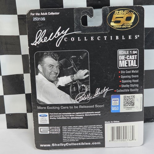 1/64 2012 SHELBY MUSTANG GT500 SUPER SNAKE 50 YEARS Anniversary Collectibles Red - Picture 13 of 13