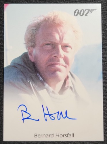 JAMES BOND HEROES & VILLIANS AUTOGRAMM AUTO BERNARD HORSFALL ALS CAMPBELL