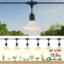 Outdoor LED Grow Lights, Waterproof String Grow Light, Full 6 Lights 22FT