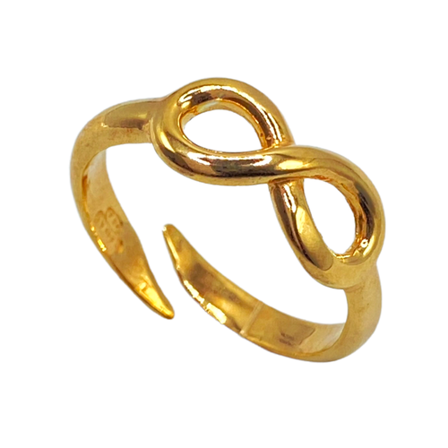 Anello a Filo con Infinito in Argento 925