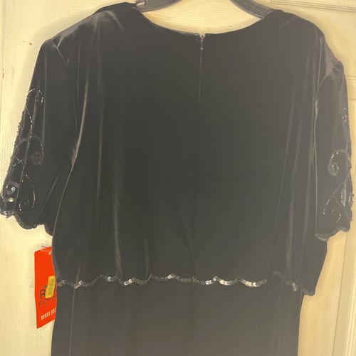 Vintage R&M Richards by Karen Kwong women’s black Dress Size 22 Petite nwt - Picture 7 of 11