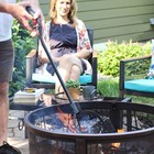 36 in Steel Spring-Loaded Firewood Log Grabber Claw by Sunnydaze