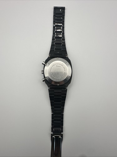 Reloj LeJour Vintage Cronógrafo Taquímetro - Valjoux 7502 Negro RARO - Imagen 8 de 15