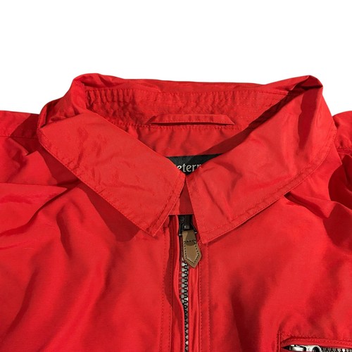 J Peterman Jacket Mens 2XL Red Nylon Full Zip Pockets Lightweight Windbreaker - Picture 6 of 16