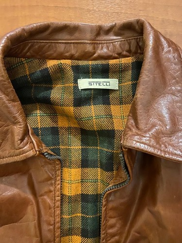 GIACCA IN PELLE MARRONE TAGLIA 54 DA UOMO SITELLI usato - Foto 1 di 8